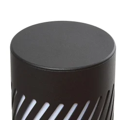 Lindby vejlampe Lurinda, sort, aluminium, Ø 10,5 cm