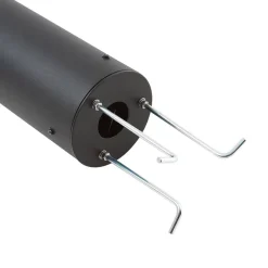 Lindby vejlampe Lurinda, sort, aluminium, Ø 10,5 cm