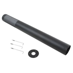 Lindby vejlampe Lurinda, sort, aluminium, Ø 10,5 cm