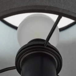 Lindby væglampe Aiden, 30 cm, sort, LED-læselampe, E14