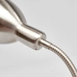 Lindby væglampe Amrei, nikkelfarvet, 42 cm, stik, dæmpbar