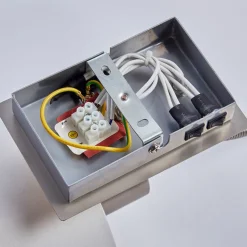 Lindby væglampe Camilo, nikkelfarvet, LED-læselampe, 28 cm