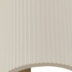 Lindby væglampe Colja, rund, højde 30,5 cm, gips, beige