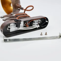 Lindby væglampe Curtis, rustfarvet, justerbar, 57 cm, E14