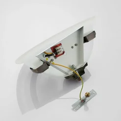 Lindby væglampe Irimia, 31 cm, antik messing, glas