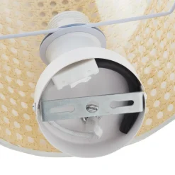 Lindby væglampe Lautaro, bambus, 25 cm høj, E27