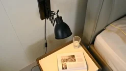 Lindby væglampe Merle, højde 22 cm, hvid, udtrækkelig