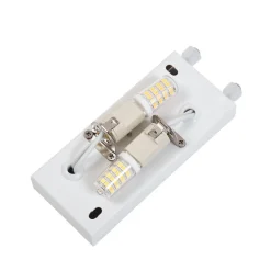 Lindby væglampe Novali, hvid, gips, op/ned, 26 cm, G9