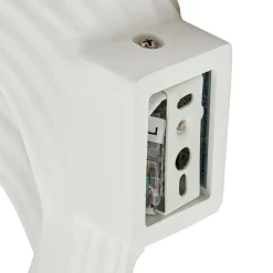 Lindby væglampe Ornela, hvid, gips, højde 29,5 cm