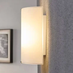 Lindby væglampe Phil, hvid, glashøjde 21 cm, sæt med 2 stk