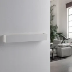 Lindby væglampe Santino, 51 cm, gips, G9, kan males