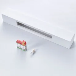 Lindby væglampe Santino, 51 cm, gips, G9, kan males