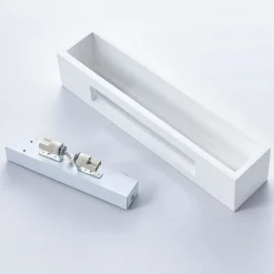 Lindby væglampe Tjada, 35 cm, hvid, gips, G9, kan males