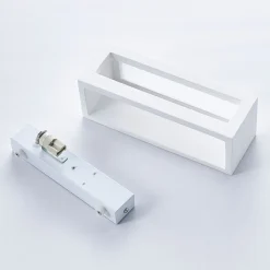 Lindby væglampe Tjada, 22 cm, hvid, gips, G9, kan males, 3 stk