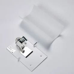 Lindby væglampe Tuli, 28 cm, glas, halvcirkelformet, E14