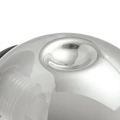 Lindby væglampe Valentina, grå/sort, glas, Ø 10 cm