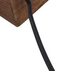 Lindby væglampe Vatana, træ, stik, USB-port, 80 cm