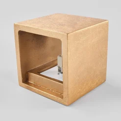 Lindby væglampe Yade, 11 cm, guldfarvet, gips, G9