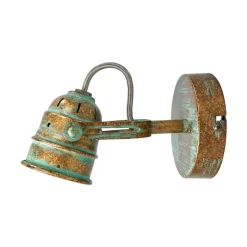 Lindby vægspot Leonor, grøn, metal, 1 lyskilde, 9,5 cm