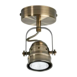 Lindby vægspot Leonor, messing, metal, 1 lyskilde, 9,5 cm