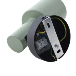 Lindby vægspot Ovelia, grøn/sort, metal, E27