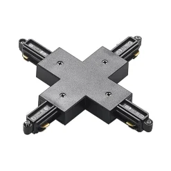 Lindby X-connector Linaro, sort, 1-faset system