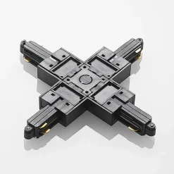 Lindby X-connector Linaro, sort, 1-faset system