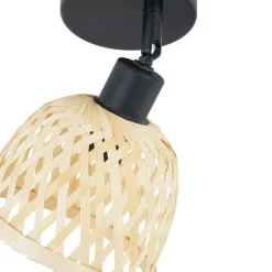 Lindby Youstin loftspot, Ø 12,5 cm, bambus, E14