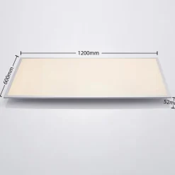 Lindby Zento LED-panel, CCT, fjernbetjening