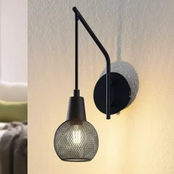 Lindby Zerda væglampe, gitterskærm, hængende