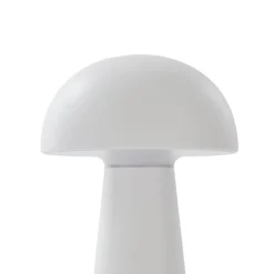 Lindby Zyre LED genopladelig bordlampe, hvid, IP44, touchdæmper