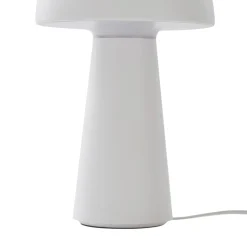 Lindby Zyre LED genopladelig bordlampe, hvid, IP44, touchdæmper