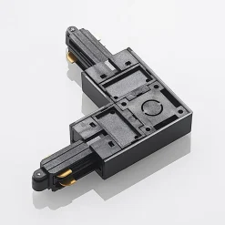 Lindby-hjørnestik Linaro, sort, 1-faset system