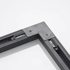 Lindby-hjørnestik Linaro, sort, 1-faset system