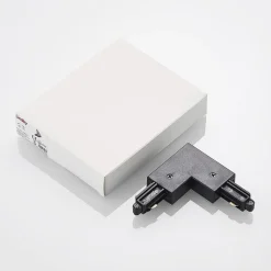 Lindby-hjørnestik Linaro, sort, 1-faset system
