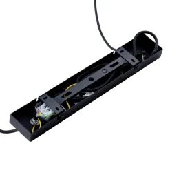 Lindby-pendel Anito, sort/guld, metal, 100 cm, E27