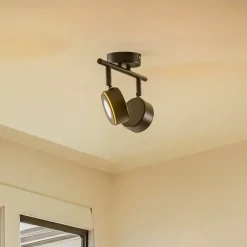 Lindby-spot Jyla, sort, 2.700 K, 2-lys, GX53