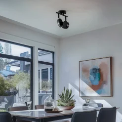 Lindby-spot Jyla, sort, 2.700 K, 2-lys, GX53