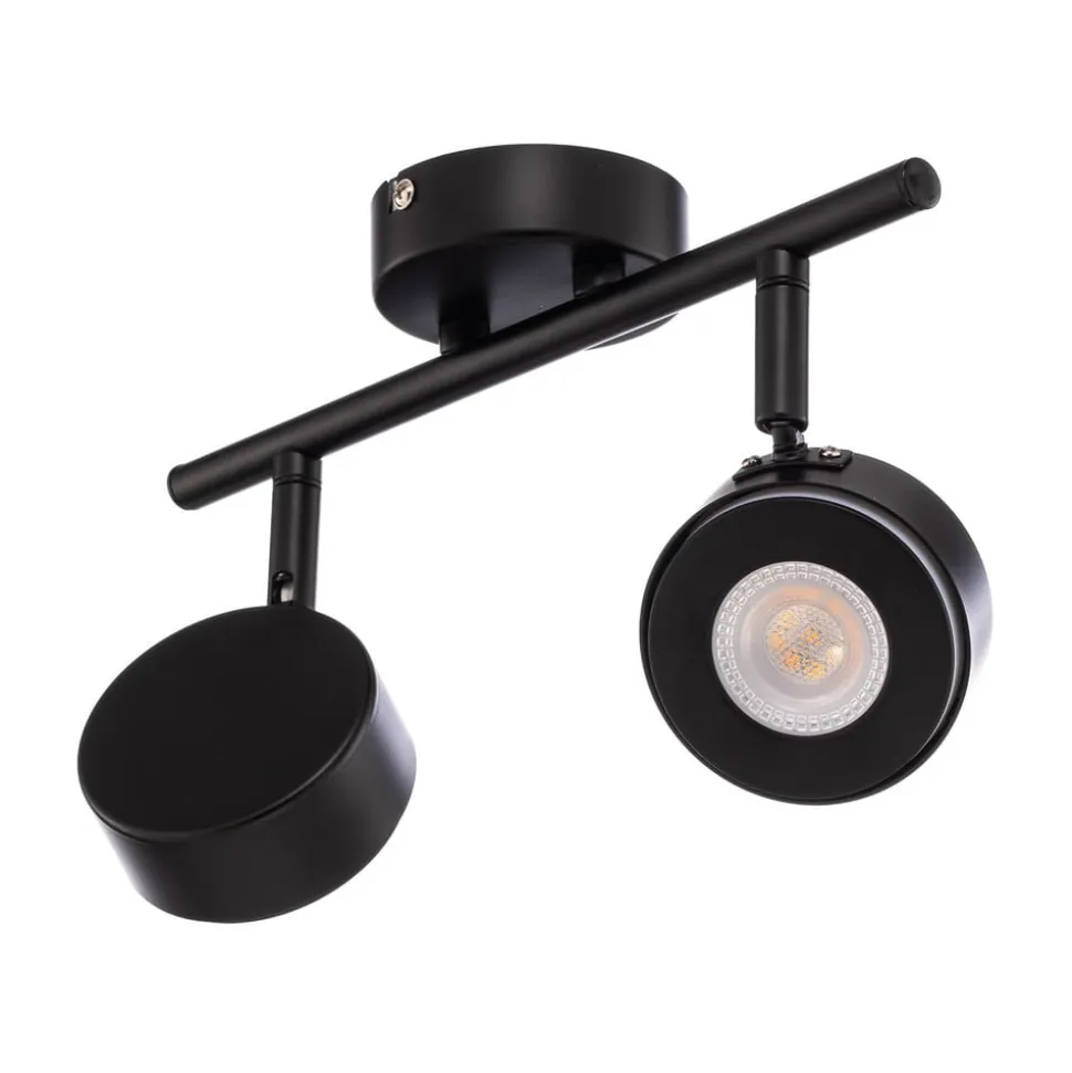 Lindby-spot Jyla, sort, 2.700 K, 2-lys, GX53