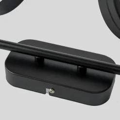 Lindby-spot Neros, sort, 2-lys, 31,5 cm, CCT, jern