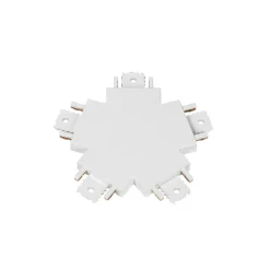 Lindby-stik Lumaro, 5-vejs, hvid, plast