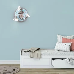 Little Indians loftlampe, vaskebjørnen Oskar, blå