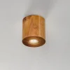 Loftlampe Ara som cylinder af træ