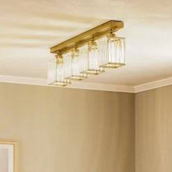 Loftlampe AV-1795-4EY 4 lyskilder, antik guld