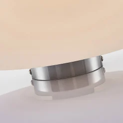 Loftlampe Bibiane i glas, opalhvid