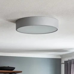 Loftlampe Cleo 400, Ø 40 cm grå