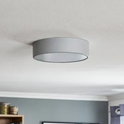 Loftlampe Cleo 300, Ø 30 cm grå