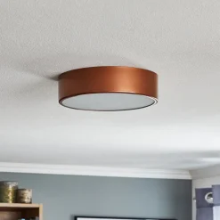 Loftlampe Cleo 300, Ø 30 cm kobber