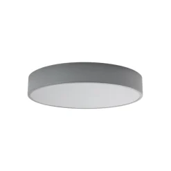 Loftlampe Cleo, Ø 50 cm, IP54, grå, metal, E27