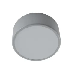 Loftlampe Cleo, Ø 20 cm, IP54, grå, metal, E27